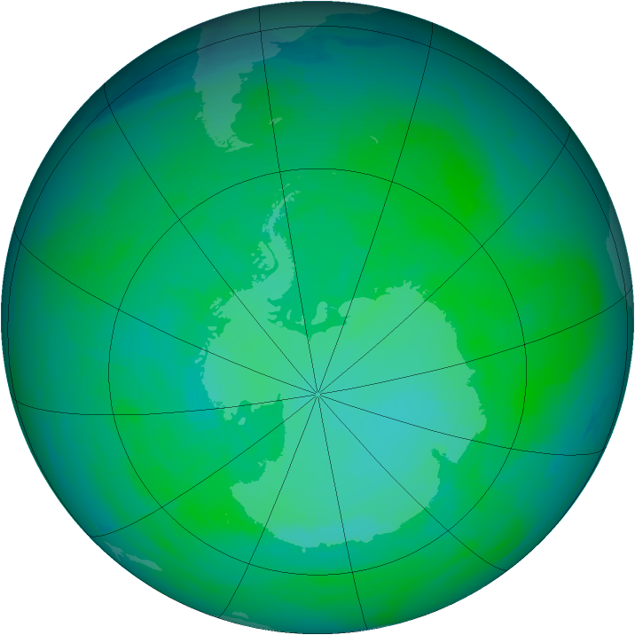 Ozone Map 1989-12-30